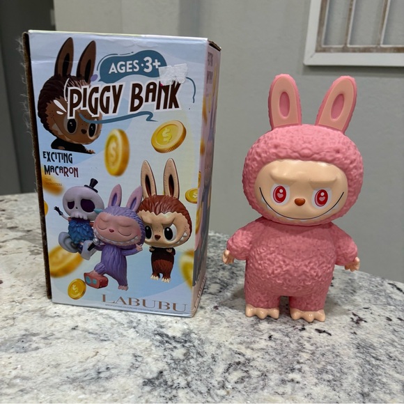 Other - Labubu Brown Bunny Piggy Bank